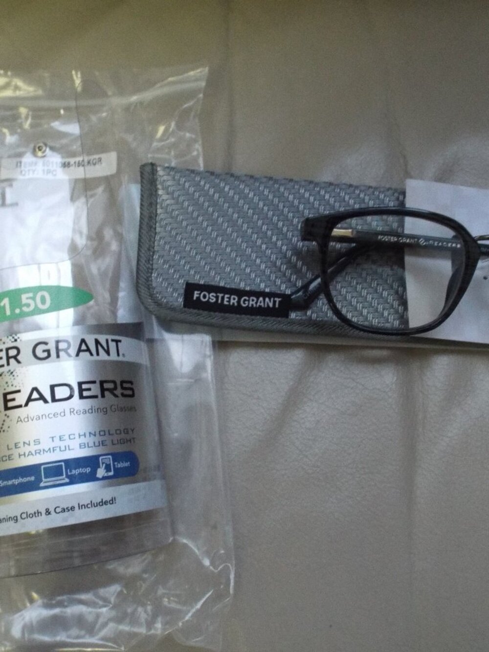 Foster Grant E-Readers +1.50 Reading Glasses FGER2002